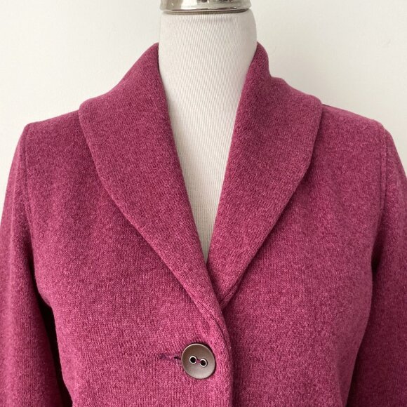 Merrell Arabella Button Front Cardigan Sweater Raspberry - Picture 4 of 13